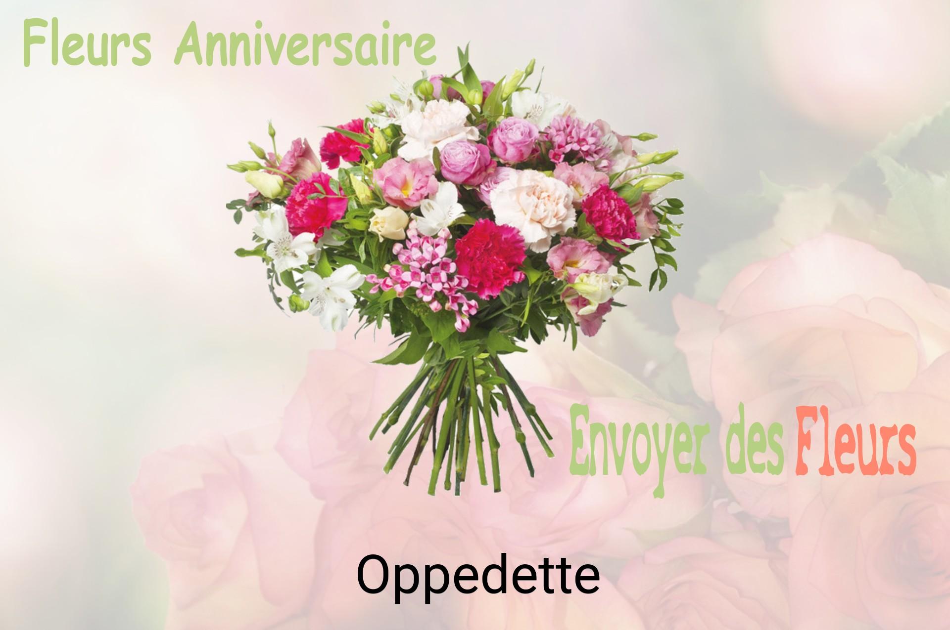 Bouquet de fleurs d’anniversaire livré à Oppedette